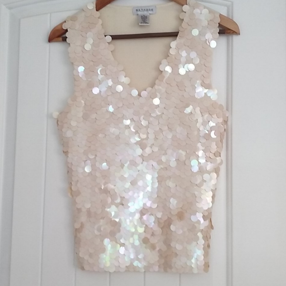 Beautiful cream shell top for the Mermaid at heart